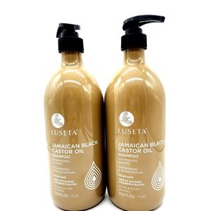 2-Pack Luseta Jamaican Black Castor Shampoo Growth‎ Thin Dry Hair Sulfate Free